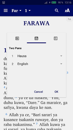 Hausa Bible Screenshot 2