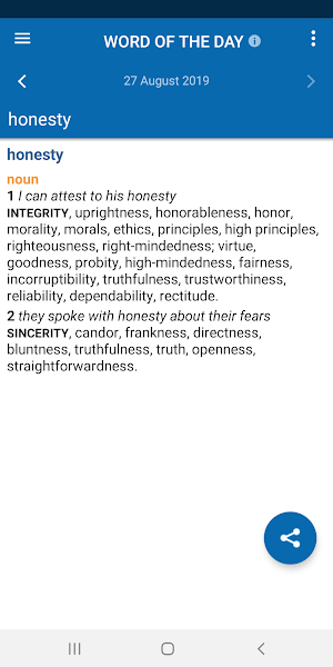 Concise Oxford American Thesaurus Screenshot 3