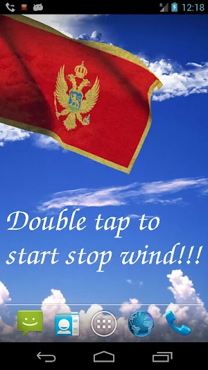 Montenegro Flag Live Wallpaper Screenshot 0