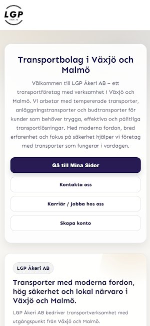 LGP Åkeri Connect Screenshot 3