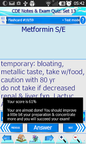 CDE Diabetes Educator Exam Review Certification Screenshot 3