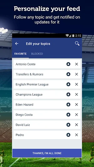 Chelsea Football News Screenshot 1
