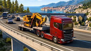 Real Cargo Mega Truck Driving Screenshot 3