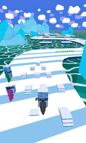 South Pole Race: Ice blocks Screenshot 1