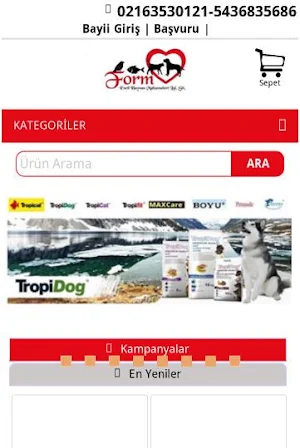 FormPet Evcil Hayvan Ürünleri Screenshot 1
