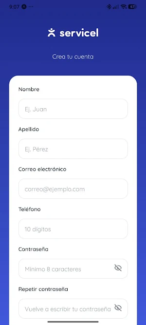 Servicel Servicios Moviles Screenshot 1