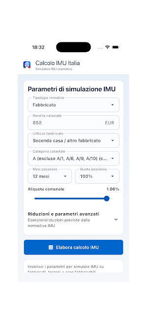 Calcolo IMU Italiano Screenshot 1