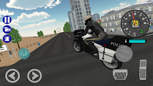 Police Motorbike Road Rider Screenshot 0