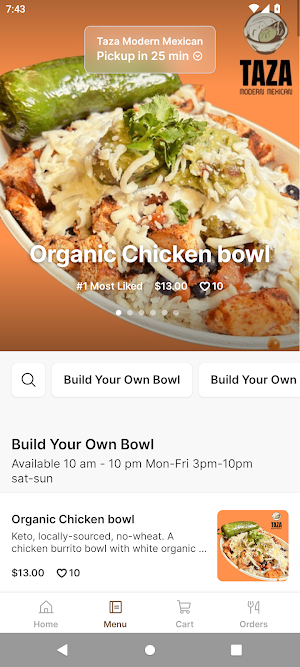 Taza Mexican Grill Screenshot 1