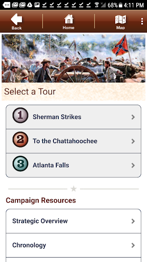 Atlanta Campaign Battle App Screenshot 2