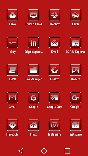 oNe1 Red - Icon Pack Screenshot 3