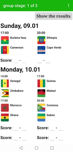 Africa Cup 2021 Screenshot 2