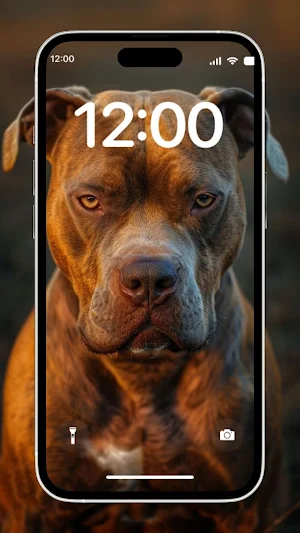 Pitbull Dog Wallpaper Screenshot 1