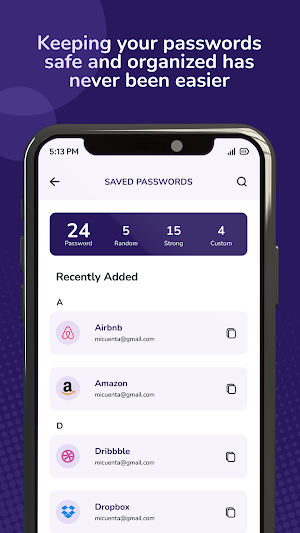 Password Generator & Manager Screenshot 0