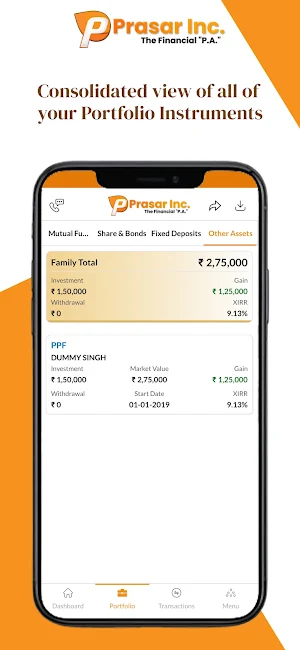 Prasar Inc : Mutual Fund, SIP Screenshot 1
