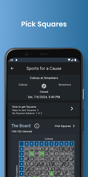 SquareUp Boards and Prizes Screenshot 2