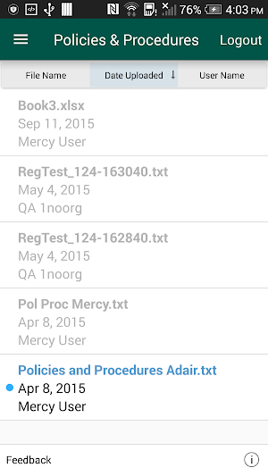 Mercy Provider Portal Screenshot 1