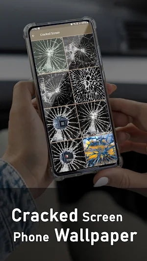 Cracked Screen Phone Wallpaper Screenshot 2
