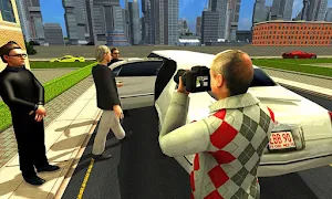 Modern Limousine Car Driving : Real Taxi Driver 3D Screenshot 3