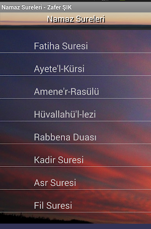 Namaz Sureleri Sesli Screenshot 0