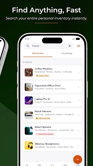 OWNED – Warranty & Inventory Screenshot 3