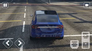 Electric Tesla X Car City Race Screenshot 2