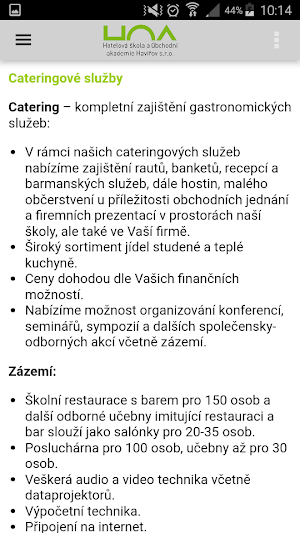 Hotelová škola a Obchodní akademie Havířov Screenshot 3