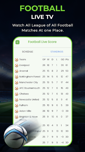 Live Football TV Streaming HD Screenshot 3