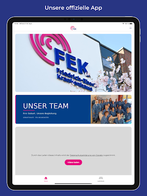 FEK Geburtenapp Screenshot 3