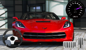 City Driving Chevrolet Corvette Parking Screenshot 3