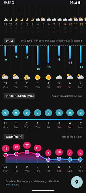 WeatherApp Screenshot 1
