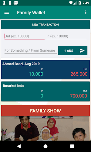 Family Wallet Screenshot 2
