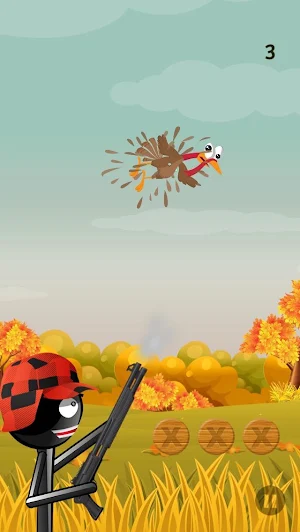 Stickman Turkey Hunter Pro Screenshot 1