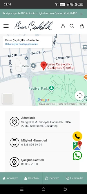 Emre Çiçekçilik - Gaziantep Screenshot 1