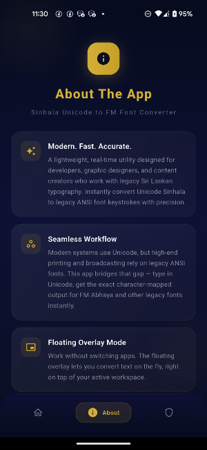 Sinhala font converter Screenshot 2