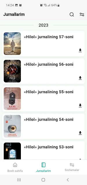Hilol jurnali Screenshot 1