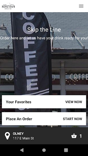 Hometown Coffee and Tea Screenshot 1