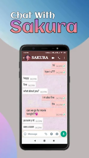 Sakura School Fake Video Call Screenshot 1