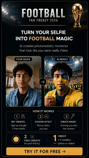 Soccer Fan Frenzy: AI Selfie Screenshot 0