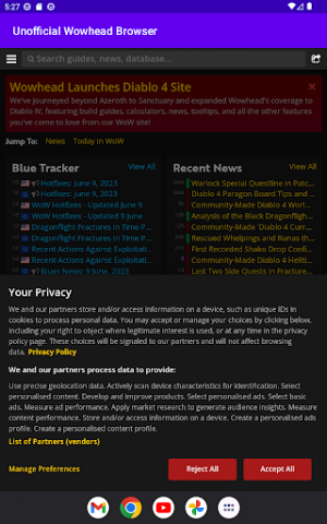 Unofficial Wowhead Browser Screenshot 1
