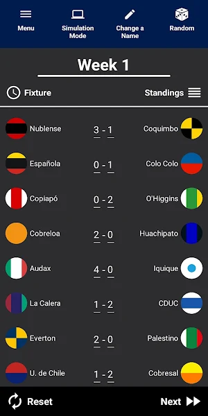 Chile League Simulator 2024 Screenshot 0