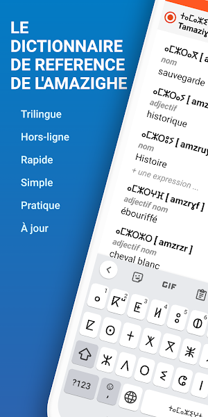 Amazigh English Dictionary Screenshot 0