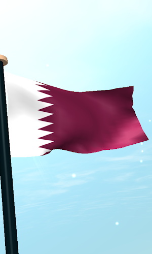 Qatar Flag 3D Live Wallpaper Screenshot 3