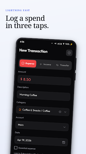 Vento Expense & Budget Tracker Screenshot 2