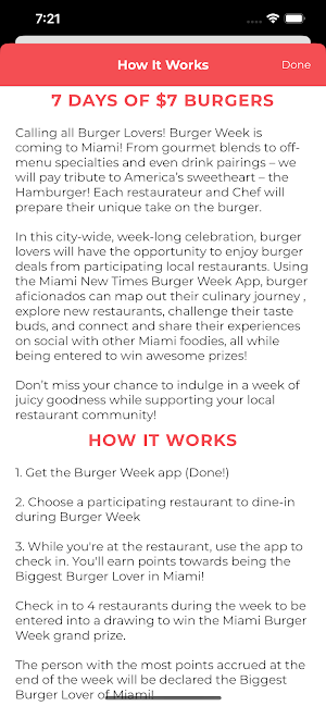 Miami New Times Burger Week Screenshot 1