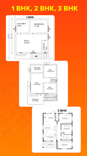4 BHK Indian House Plan Screenshot 1