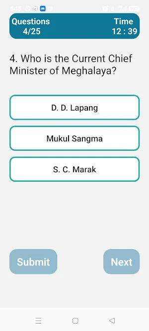 Meghalaya Quiz Screenshot 3