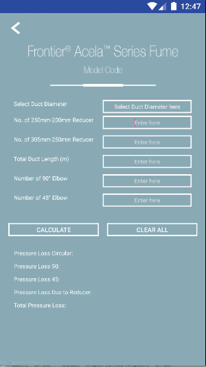 ESCO FH Fan Selector Screenshot 1