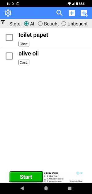 SList: Grocery Shopping List Screenshot 3
