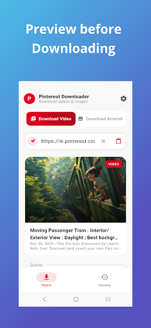 Pinterest Video Downloader Screenshot 2